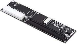 Cablecc Oculink 8X SFF-8612 8611 to PCI-Express PCIE 16x Adapter with ATX 24pin Power Port for Mainboard Graphics Card
