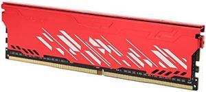 32GB DDR4 RAM 3200MHz, 25600 Bandwidth, Metal Case Fast Cooling Gaming RAM, CL 18 22 22 42, Gaming RAM, Desktop Memory Kit Red (8GB)