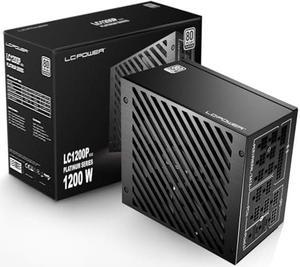 LC-POWER Gaming PC Power Supply, 1200W PSU 80+ Platinum & PCIe 5.0(12+4pin), 135mm Fan, Full Modular, HighEfficiency 92%, Full Range: 110-240 V