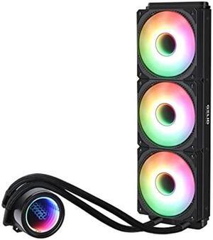 Gelid Solutions Liquid 360 - All-in-One CPU AIO Water Cooler with 3X 120mm RGB Fan, 750-1800 RPM, AM5 and LGA 1700 Compatible, Includes GC4 Thermal Paste