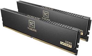 TEAMGROUP T-Create Expert Overclocking 10L DDR5 96GB Kit (2 x 48GB) 6800MHz (PC5-54400) CL36 Desktop Memory Module Ram Black - CTCED596G6800HC36DDC01
