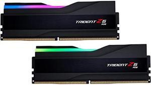 G.SKILL Trident Z5 RGB Series (Intel XMP 3.0) DDR5 RAM 64GB (2x32GB) 6000MT/s CL36-36-36-96 1.35V Desktop Computer Memory UDIMM - Matte Black (F5-6000J3636F32GX2-TZ5RK)
