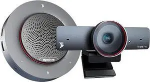 WYRESTORM 4K Conference Room Camera System, AI Auto-Tracking Webcam and Omnidirectional Speaker for Meeting Education Works with Microsoft Teams, Zoom, OBS