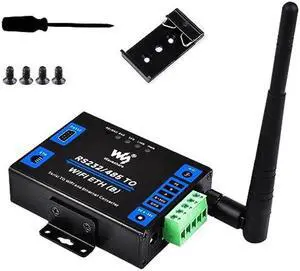 waveshare RS232/485 to WiFi and Ethernet Converter Serial Server, Modbus Gateway, MQTT Gateway,Serial Port to HTTPD Client, Allow Serial Port to WiFi, Serial Port to Ethernet, Ethernet to WiFi