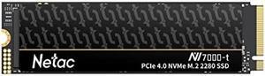 Netac 4TB PCIe Gen4x4 M.2 SSD Up to 7,300 MB/s NVMe Internal SSD with Aluminum Heatspreader High-Performance Storage for Desktop and Laptop PCs Works with PS5, NV7000-t