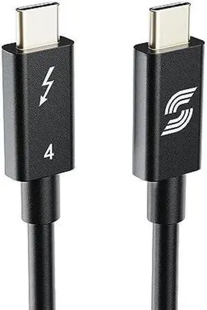 Storhm Thunderbolt 4 Cable - Intel Certified, Ultra-Fast 40Gbps Data Transfer, 8K Video, 100W Charging - Unparalleled Performance and Compatibility (1.5FT)