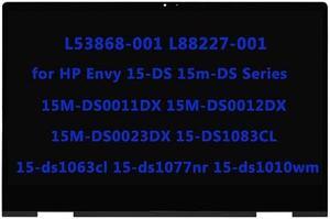 15.6" L53868-001 L88227-001 Replacement for HP Envy X360 15-DS 15m-DS Series 15M-DS0011DX 15M-DS0012DX 15M-DS0023DX 15-DS1083CL 15-ds1063cl 15-ds1077nr 15-ds1010wm LCD FHD Touch Screen Digitizer Assem