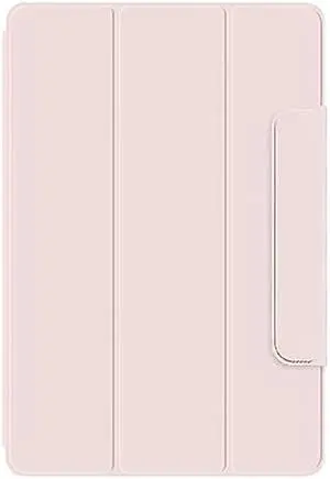 SaharaCase Magnetic Series Folio Case for Google Pixel Tab [Shockproof Bumper] Rugged Protection Antislip Grip Leather Kickstand (Rose Gold)