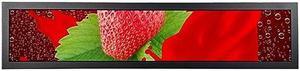 VSDISPLAY 28 Inch Long Stretched Bar Display 1920x360 IPS LCD Screen Monitor with HD-MI USB Video Input,Supports 180 Degree Image Rotation