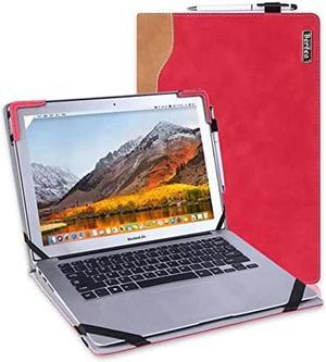 Berfea Protective Case Compatible with HP Chromebook x360 14b ca cb Series ca0036nr/ca0023dx/ca0013dx/ca0010nr/ca0015cl/cb0013dx/cb0002n/cb0097nr 14" Laptop PU Leather Cover Computer Notebook Sleeve