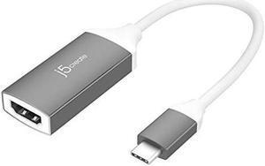 j5create USB Type-C to HDMI Adapter- 3840 x 2160 @ 60Hz | HDMI 1.4 4K @ 30 Hz to 4K @ 60 Hz | Adapter Compatible with MacBook, Chromebook, Tablet or PC