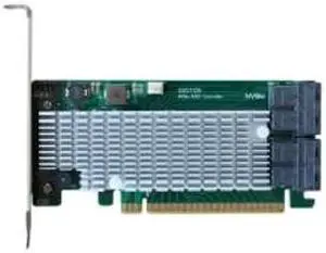 HighPoint Technologies Rocket 1120 - PCIe 3.0 x16 4-Port U.2 NVMe AIC. Unbeatable Peformance (PEX8747); No-Bifurcation Required