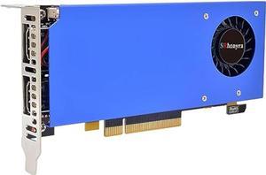 SRhonyra Radeon RX 550 4GB GDDR5 Graphics Card 2 Monitor Video Card Dual HDMI Ports 4K Low Profile GPU PCIe 3.0 X8 X16 Compatible 128-Bit SFF Placa De Video