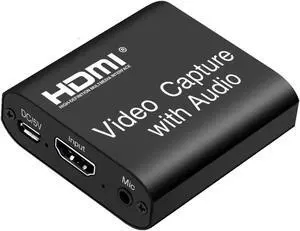 ORIVISION Video Capture Card with Loop Out, HDMI USB 2.0 4K HD 1080P 60FPS Game Capture Video Audio Recorder for Live Streaming for PS3/ PS4 /Xbox One/DSLR/Camcorders/Action Cam