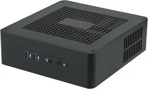 Goodisory TA65 Black Aluminium Desktop HTPC Mini-ITX Computer Chassis Support DC Pico PSU