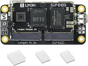 Sipeed LonganPi 3H 4GB LPDDR4 Allwinner H618 Linux Single Board Computer, Wireless Dual-Band WiFi Development Board, 4Kp60 Display, Gigabit Ethernet Port, Compatible with Raspberry Pi Zero W (4+0GB)