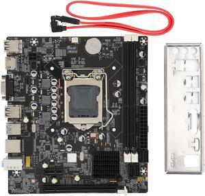 LGA 1155 DDR3 Computer Motherboard Mainboard, for Intel Gaming Motherboard with 3 SATA2.0/1 SATA3.0, Dual Channels DDR3 RAM, 4PIN/24PIN Power Connector