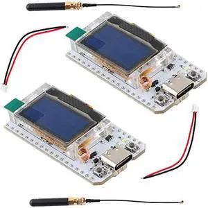 DIYmalls 915MHz LoRa ESP32 OLED Board V3 Type-C SX1262 8MB Flash + LoRa Antenna U.FL IPEX to SMA for Arduino LoraWan IOT (Pack of 2), not Compatible with LoRa 32 V2