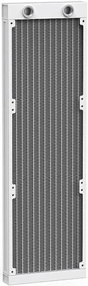 CLYXGS Water Cooling Radiator, 12 Pipe G1/4 Thread Heat Row Radiator 12 Pipe Aluminum Heat Exchanger Radiator for PC CPU Computer Water Cool System 360mm White