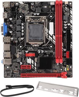 DDR3 Motherboard with Stable Power, 2 DDR3 Slots, Supports Core i7 i5 i3 (LGA1155), 100M Network, VGAHD, B75M Motherboard