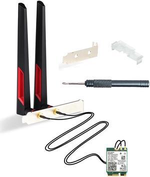 Wireless WiFi 7 Network BT5.4 Card BE200NGW 7th M.2 Mini Desktop kit WiFi 7 Adapter 802.11BE Tri-Band 8774Mbps WiFi not Support AMD Motherboards for Windows 10/11