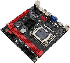 ATX Motherboard,DDR3 Memory Desktop Mainboard, PCIe 16X, VGA HD Port Multiphase Power SATA3.0 LGA1155 Motherboard for ATX B75A