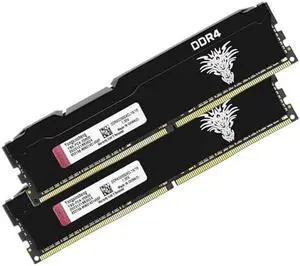 Yongxinsheng DDR4 3200MHz 32GB Kit (16GBx2) Desktop RAM PC4-25600 UDIMM Non-ECC Unbuffered 1.35V 288 Pin CL16 PC Computer Memory Upgrade Module Support XMP 2.0 Auto Overclocking (Black)