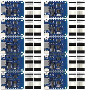 AITRIP 10PCS WeMos D1 Mini V4.0.0 Type-C USB WiFi Internet of Things Board Based ESP8266 4MB Compatible with Arduino MicroPython Nodemcu