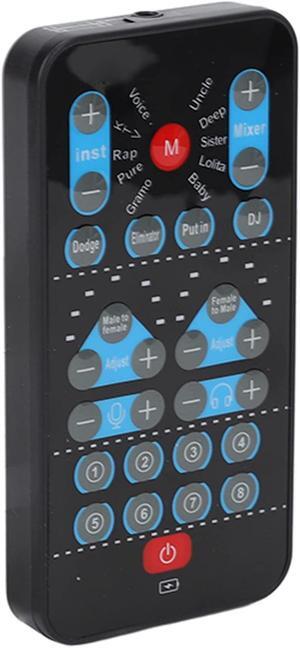 Diydeg Voice Changer, Handheld Microphone Voice Changer Universal Mini Sound Card with 8 Sound Effects Support Multi Languages, Portable Sound Effects Machine for Mobile Phone Computer Plug and Play