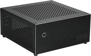 Goodisory SR01 Aluminium Mini-ITX HTPC Soft Router Computer Case Support 6 COM Port (Black)