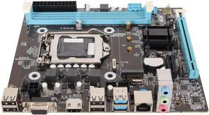 LGA 1150 Gaming Motherboard, Dual Channel DDR3, M.2 NVMe NGFF6Gb / s PCIe Slot, Micro ATX PC Motherboard for Intel 4th Gen Core i3 i5 i7,E3 V3, Celeron G, Pentium G