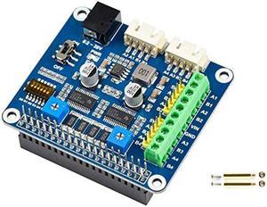 Stepper Motor HAT for Raspberry Pi 4B/3B+/2B/B+/Zero/W/WH/and Jetson Nano,DRV8825 Motor Controller Drives Two Stepper Motors, Up to 1/32 Microstepping,Use for 3D Printer,Sculpturing Machine etc