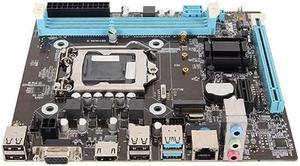 H81 Motherboard MATX, for Intel LGA 1150, Supports Core I3 i5 i7, for Xeon E3 V3,for Celeron G Processors, Dual Channel DDR3 (1600MHz), 1 X PCIe X16, NVMe NGFF, SATA 6Gb s