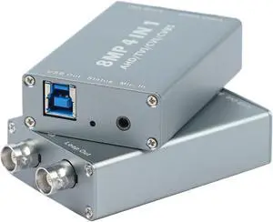 8MP 4-in-1 Video Capture Card AHD to USB TVI CVI Input and Output 1080 60fps BNC Signal Display on Monitor/HDTV with HDMI Input,Plug Play 8MP 4-in-1 Video Capture Card AHD to USB TVI CVI Input and Output 1080 60fps BNC Signal Display on Monitor/HDTV with HDMI Input,Plug Play