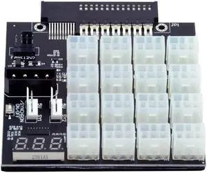 NFHK Flex Slot Server Power Board 14+10Pin to 16x6Pin Power Supply Board for CHIA ETH BTC Mining Miner