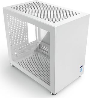 KXRORS M02 SFX Small Form Factor Mini-ITX PC Case, Tempered Glass Panel, Modern Front Panel I/O USB 3.0 Port,luminum Portable Computer Case