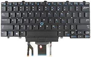 New Replacement Keyboard Compatible with DELL Latitude E5450 E7450 0D19TR with Backlit Without Frame Black
