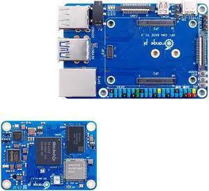 Orange Pi Compute Module 4 Kit 8GB+64GB, Rockchip RK3566 Quad-Core 64-Bit with Base Board, Orange Pi CM4 8GB RAM 64GB eMMC Flash, Support 2.4/5.0GHz Wi-Fi & Bluetooth 5.0 (CM48G64G+Base Board) Orange Pi Compute Module 4 Kit 8GB+64GB, Rockchip RK3566 Quad-Core 64-Bit with Base Board, Orange Pi CM4 8GB RAM 64GB eMMC Flash, Support 2.4/5.0GHz Wi-Fi & Bluetooth 5.0 (CM48G64G+Base Board)