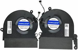 ZHAWULEEFB Replacement New Laptop CPU+GPU Cooling Fan for HP 15-DF Spectre i7-8750H Version Series L41485-001 ND85C07-18C13 L41484-001 ND85C07-18C14 DC5V 0.5A Fan
