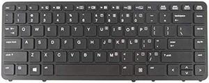 SOUTHERNINTL Repalcement for HP EliteBook 745 840 850 G1 G2 US Keyboard with Black Frame (No Mouse Point No Backlight) 730794-001 736658-001