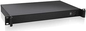RackChoice 1U Rackmount Server Chassis 9.84" Depth Support Mini-itx M/B only
