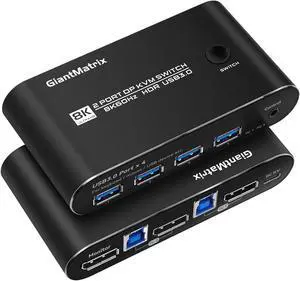 Displayport kvm Switch 1 Monitors 2 Computers 165hz kvm Switch displayport 2 Port dp kvm Switch 144hz kvm Switch 1 Monitors 2 Computers dp 1440p 120hz 144hz 165hz 240hz USB3.0 GiantMatrix Displayport kvm Switch 1 Monitors 2 Computers 165hz kvm Switch displayport 2 Port dp kvm Switch 144hz kvm Switch 1 Monitors 2 Computers dp 1440p 120hz 144hz 165hz 240hz USB3.0 GiantMatrix