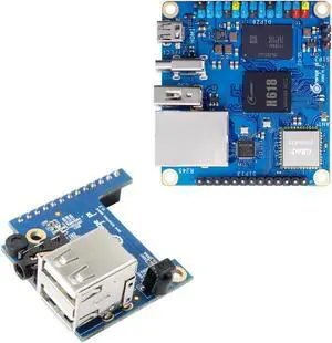 Orange Pi Zero 3 1.5GB LPDDR4 Allwinner H618 Quad-Core 64 Bit Single Board Computer with 16MB SPI Flash,Support WiFi BT5.0, Development Board Computer Run Android TV/Ubuntu(Zero3 1.5G+Expansion Board)