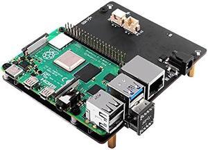 GeeekPi SATA Storage for Raspberry Pi 4, 2.5 inch SATA HDD/SSD Expansion Board X825 V2.0 USB3.0 Shield for Raspberry Pi 4 Model B ( Only for Raspberry Pi 4B )