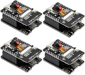 4PCS ESP32-CAM-MB, Aideepen ESP32-CAM W BT Board ESP32-CAM-MB Micro USB to Serial Port CH-340G with OV2640 2MP Camera Module Dual Mode