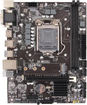 H310 LGA 1155 Motherboard Micro ATX Gaming Motherboard Max32GB DDR4 NVME M.2 SATA 6Gb USB 3.0 1000M NIC PCIE HMDI DVI VGA Support for 8th 9th Generation 1151 CPU Motherboards