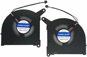 ZHAWULEEFB Replacement New CPU+GPU Cooling Fan for Gigabyte AERO 16 AERO 17 YE5 XE5 RP86YE RP87YE5 FP2D DFSCL12E064867 FP2F DFSCM227163927 12V 1A(Fan Thickness 7mm)