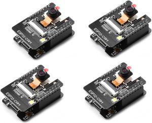 Aideepen ESP32-CAM W-BT Board ESP32-CAM-MB Typ-C to Serial Port CH-340G with OV2640 2MP Camera Module Dual Mode Support NodeMCU 4PCS.