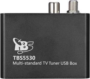 TBS 5530 DVB-S2X DVB-S2 DVB-T2 DVB-C2 ISDB-T ATSC1.0 Digital TV Tuner USB Box for Live TV/ Window/ Linux/ IPTV Server