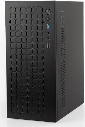 Micro ATX Case PC Case: MATX Case Mini PC ITX Desktop Computer Case Support Micro ATX MATX DTX ITX Mini PC with USB3.0, Support 3.5'' HDD (Black)